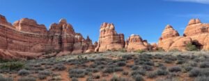 Needle rock formations of Canyonlands National Park